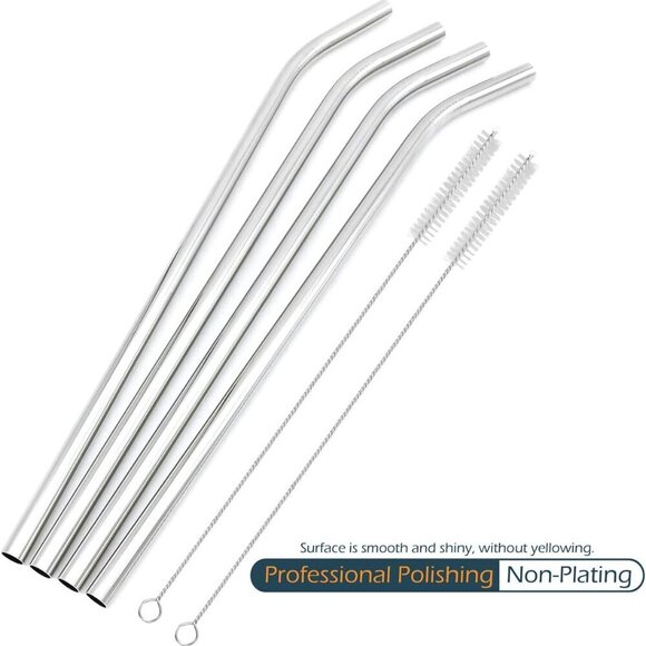 Big Drinking Straws Reusable 12 Inches Extra Long 9mm Extra Wide SUS 304 Food-Gr - Picture 5 of 7